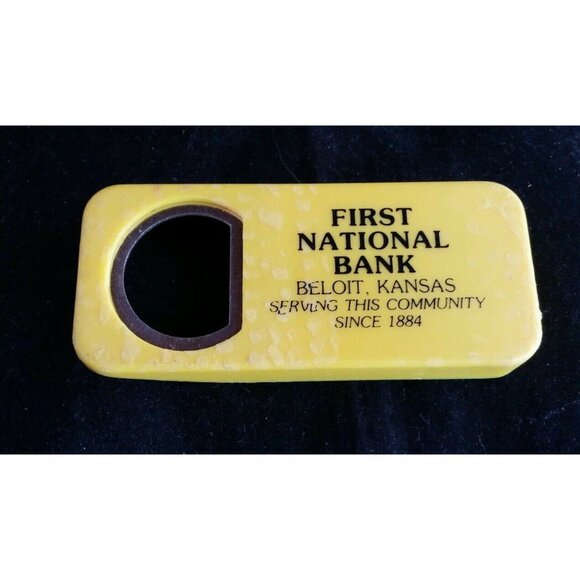 Vintage Plastolan W Germany Can Bottle Opener Plastic Stainless Advertising Bank - Picture 1 of 5
